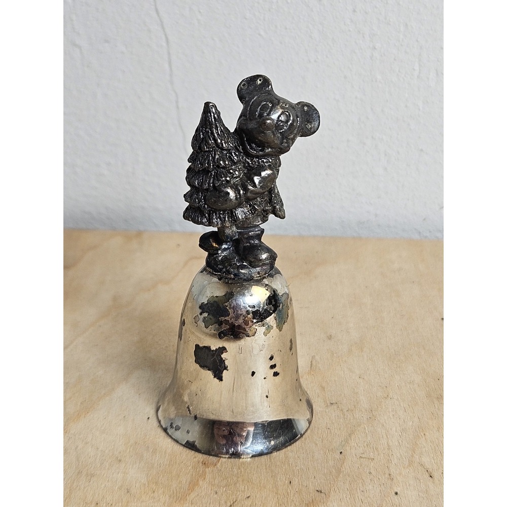 Vintage Disney Mickey Mouse Christmas Tree Bell New England Collectors Society
